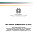 Piano nazionale della prevenzione 2010-2012
